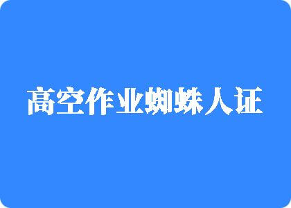 爆操老啊姨www高空作业蜘蛛人证